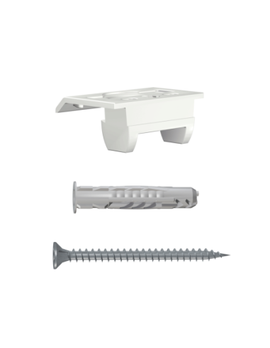 Jeux de fixations trio pour Cimaise Click Up Rail - Multimatériaux - Fixation Cimaise Artiteq