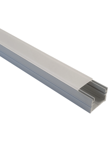 Profile aluminium pour ruban Led avec diffuseur clipsable - utilisable avec les corniches d'éclairage Orac