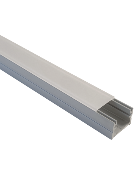 Profile aluminium pour ruban Led avec diffuseur clipsable - utilisable avec les corniches d'éclairage Orac