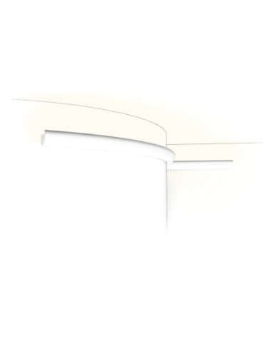 CX188F Flexible Corniche pour éclairage indirect Orac Decor - 3,4x3,4x200cm (h x p x L) - moulure décorative polymère