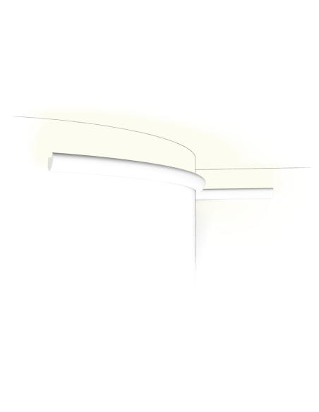 CX188F Flexible Corniche pour éclairage indirect Orac Decor - 3,4x3,4x200cm (h x p x L) - moulure décorative polymère