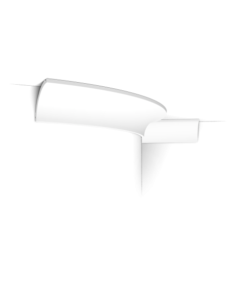 C240F Flexible Corniche plafond Orac Decor - 8x8x200cm (h x p x L) - moulure décorative polyuréthane