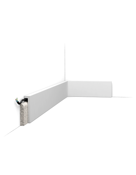SX171 Plinthe de rénovation Orac Decor - 10x2,2x200cm (h x p x L) - surplinthe décorative polymère