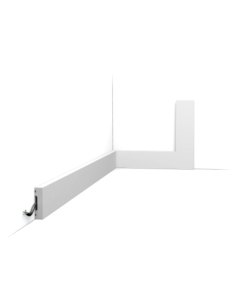 SX162 Moulure multifonctionnelle Orac Decor Axxent - 4x1x200cm (h x p x l) - plinthe décorative
