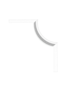 PX103A Coin Cimaise Orac Decor - 19x3,5x19,5cm (h x p x L) - élément décoratif polymère