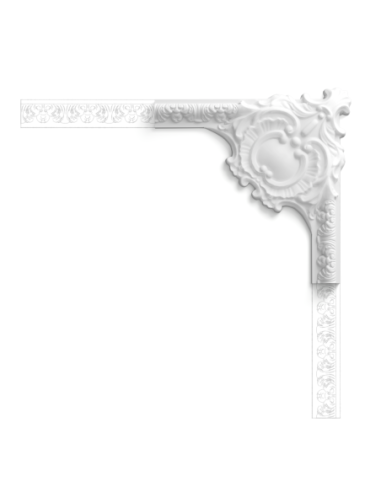 P3020A Cimaise murale Orac Decor - 42,5x4x42,5cm (h x p x L) - moulure décorative polyuréthane