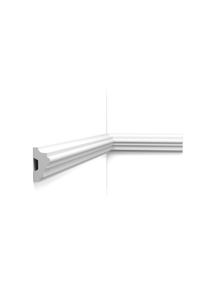 P9040 Cimaise murale Orac Decor - 5x2,5x200 (h x p x L) - moulure décorative polyuréthane