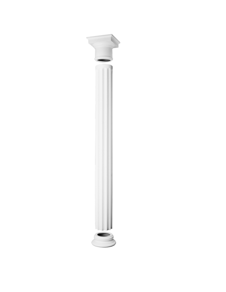 Set Colonne Entière Dorique cannelée basse Orac Décor