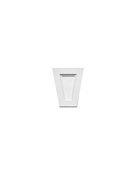 D402 Element décoratif pour Fronton porte polyuréthane Orac Decor - 12x6cm (h x p)