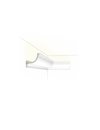 C902 Corniche plafond pour éclairage indirect Orac Decor - 10x10x200cm (h x p x L) - moulure décorative polyuréthane