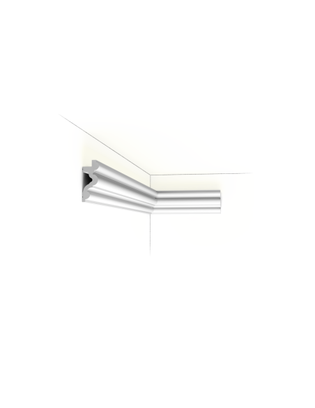 C324 AUTOIRE corniche pour éclairage indirect Orac Decor - 8,3x3,4x200cm (h x p x L) - moulure décorative polyuréthane
