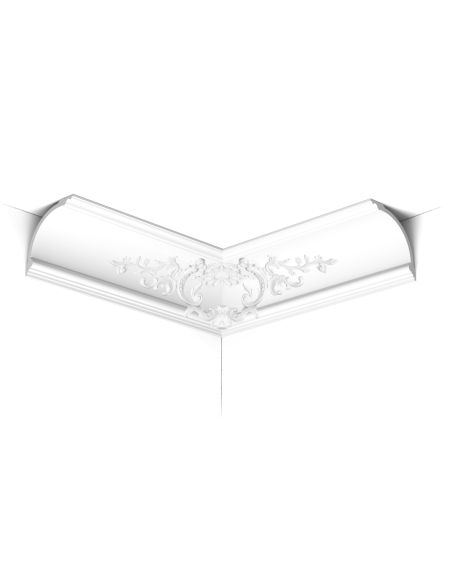 C338B Corniche plafond polyuréthane Orac Decor Luxxus - 18x18x200cm (h x p x L) - moulure décorative