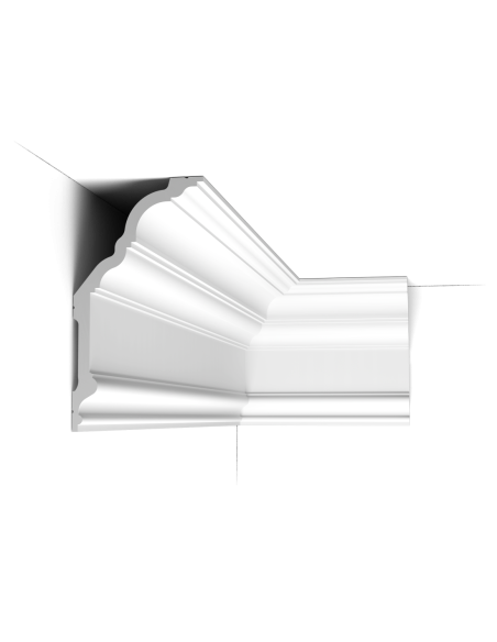 C340 Corniche plafond polyuréthane Orac Decor Luxxus - 25,5x13.5x200cm (h x p x L)- moulure décorative
