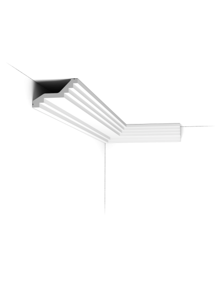 C400 Corniche plafond polyuréthane Orac Decor Luxxus - 6x10x200cm (h x p x L) - moulure décorative