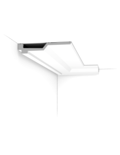 C354 Corniche plafond polyuréthane Orac Decor Luxxus - 4x21,5x200cm (h x p x L) - moulure décorative