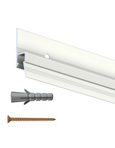 Cimaise Deco Rail 200 cm + vis & chevilles - Cimaise Tableau Artiteq