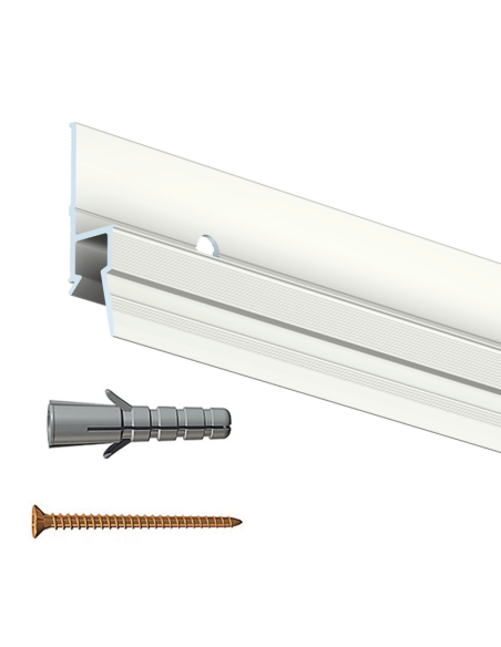 Cimaise Deco Rail 200 cm + vis & chevilles - Cimaise Tableau Artiteq