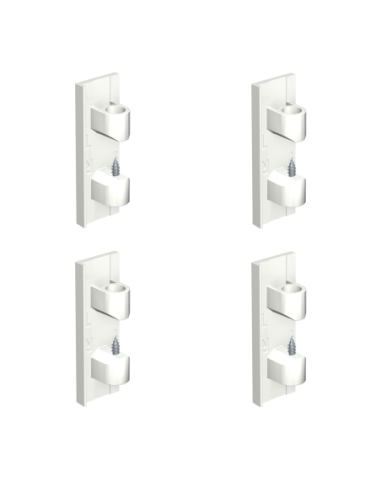 Pack de 4 embouts d'arrêt blanc R70 Museum Line - cimaise tableau Newly