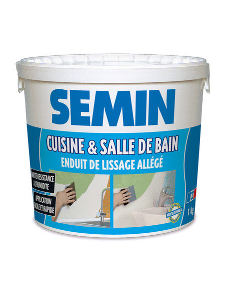 Enduit 3 en 1 Garnissage, lissage et joint - Seau de 25KG - SEMIN | PM
