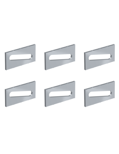 Pack de 6 plaques d'ajustement pour cimaise R70 Newly - Cimaise tableau Museum Line Newly