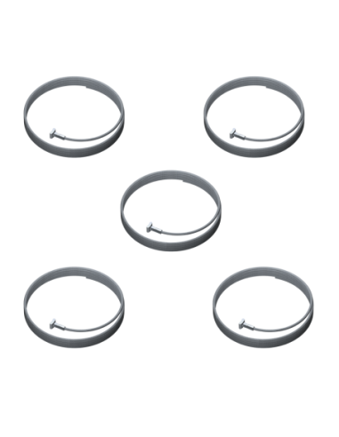 Pack de 5 câbles en acier + solid slider 2 mm pour cimaise - Accrochage Tableau Artiteq