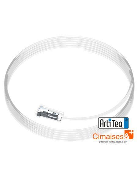 Fil perlon Twister 2 mm Cliq2Fix - Accessoire Cimaise Artiteq
