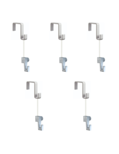 Pack de 5 kit d'accrochages tableaux Artiteq - suspension sur portes, panneaux, cloisons 21mm - Max 4kg