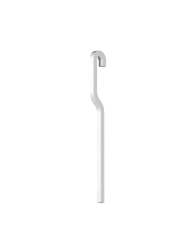 Tige coudée pour cimaises R30 NEWLY - Blanc alu 200 CM