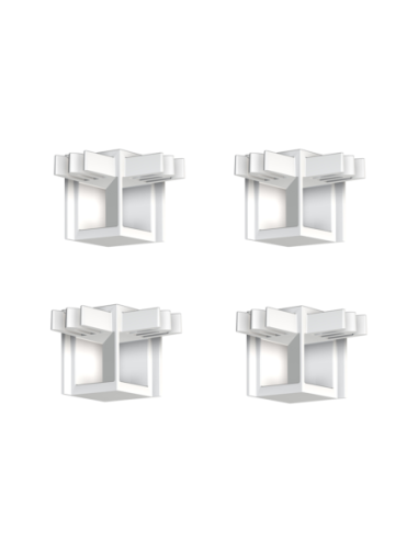 Pack 4 raccords d'angle pour Cimaise Mini-Click - Accessoire Cimaise Newly