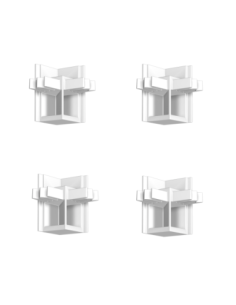 Pack 4 raccords d'angle pour Cimaise Click+ R20 Rail - Accessoire Cimaise Newly