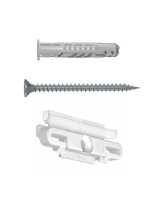 Pack jeux de fixations trio pour Cimaises Click Rail R10/R20/R30/R35 - Multimatériaux - Fixation Cimaise Newly