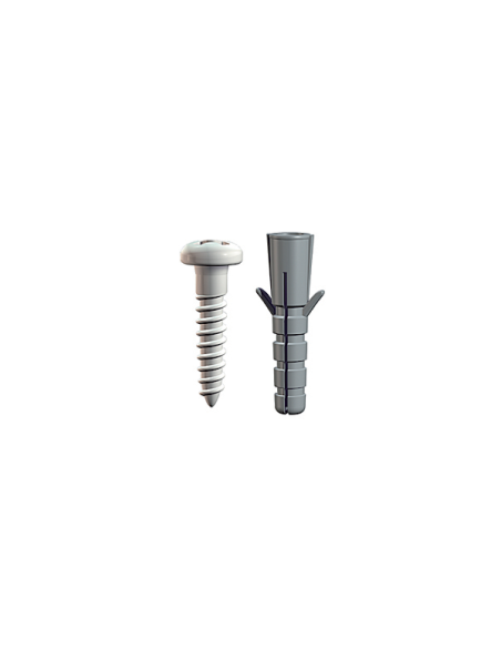 Pack de 16 jeux de fixations pour Cimaise Top Rail Blanc - Fixation Cimaise Arti