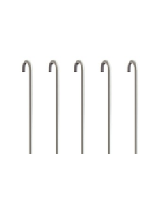 Pack 5 tiges métalliques blanches en U 2 mm pour Cimaise - Accessoire Cimaise Artiteq