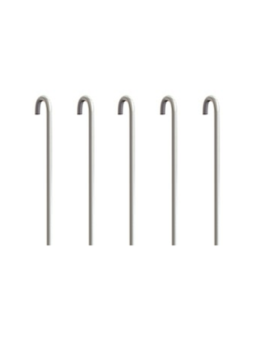 Pack 5 tiges métalliques blanches en U 2 mm pour Cimaise - Accessoire Cimaise Artiteq