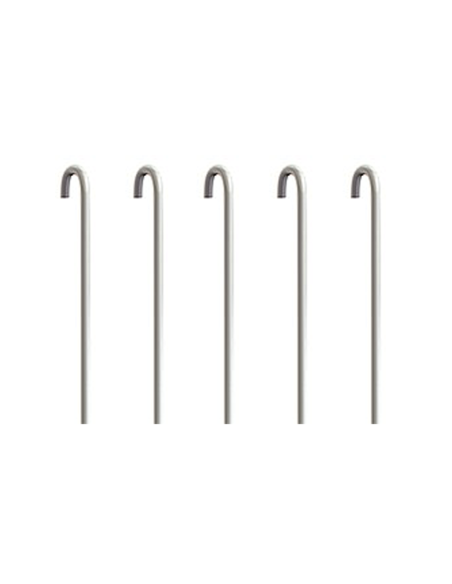 Pack 5 tiges métalliques blanches en U 2 mm pour Cimaise - Accessoire Cimaise Artiteq