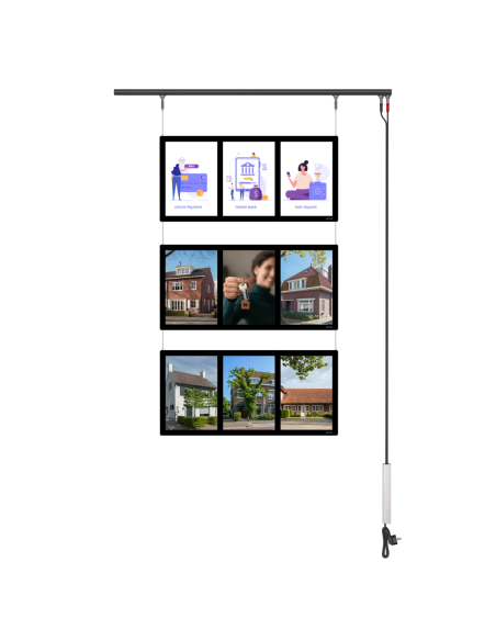 Kit de base Display-it Led Flex avec plexi A4 rétroéclairés - Artiteq