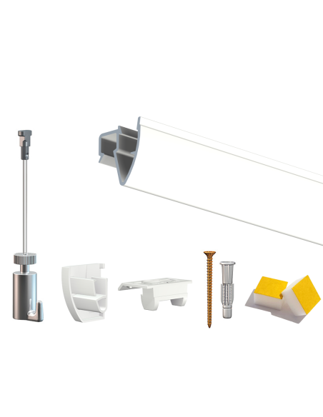 Cimaise Box Artiteq Click Up Plafond PREMIUM - Kit accrochage tableau