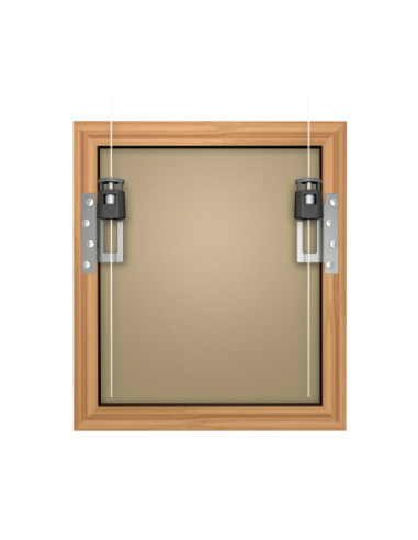Attaches à visser pour cadre en bois - 4 pièces - 16 vis fournis