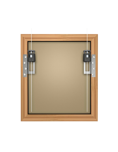 Attaches à visser pour cadre en bois - 4 pièces - 16 vis fournis