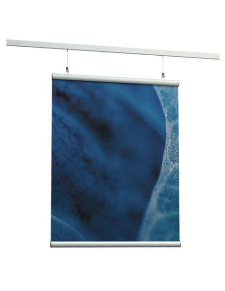 Kit accrochage mural Porte affiche Poster-Snap + click rail (clips + visserie) + fils et crochets