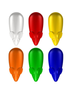 Pack de 6 aimants colorés Mouse Magnets pour Picture Mouse