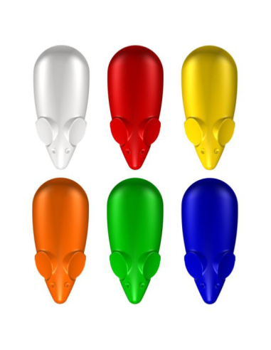 Pack de 6 aimants colorés Mouse Magnets pour Picture Mouse