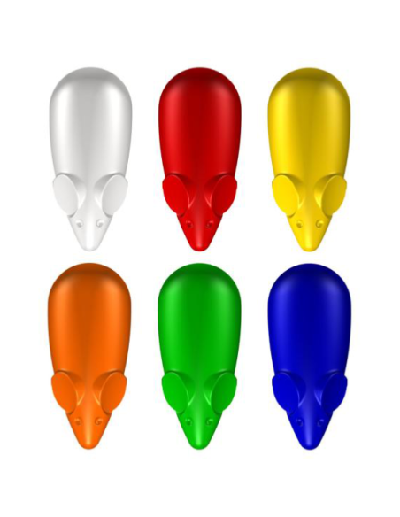Pack de 6 aimants colorés Mouse Magnets pour Picture Mouse