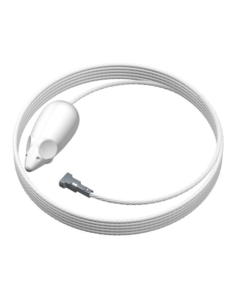 Picture mouse cable blanc