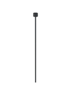 Pack 4 câbles acier à cylindre noir 1,2 mm 300 cm