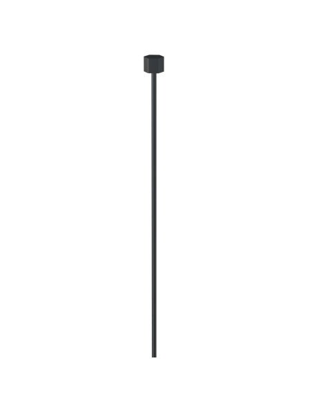 Pack 4 câbles acier à cylindre noir 1,2 mm 300 cm