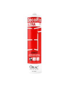 Colle Joint Decofix Ultra FX400 Orac Decor - Joint blanc base polymère pour joint entre profil