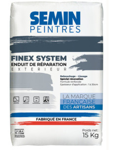 Enduit de réparation extérieur - rebouchage - lissage FINEX SYSTEM sac