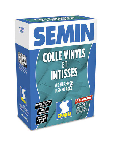 Colle vinyls et intissés - 6 rouleaux - 300 g SEMIN | PMP Décor