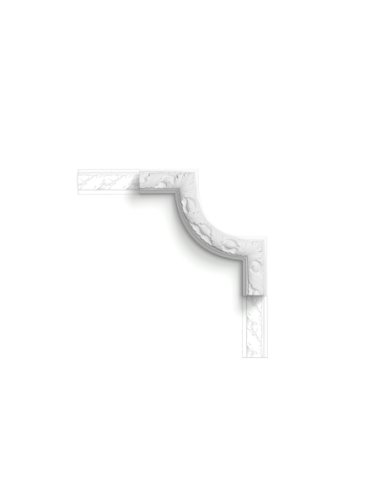 P101A Coin Cimaise Orac Decor - 24,5x2,4x24,5cm (h x p x L) - moulure décorative polyuréthane